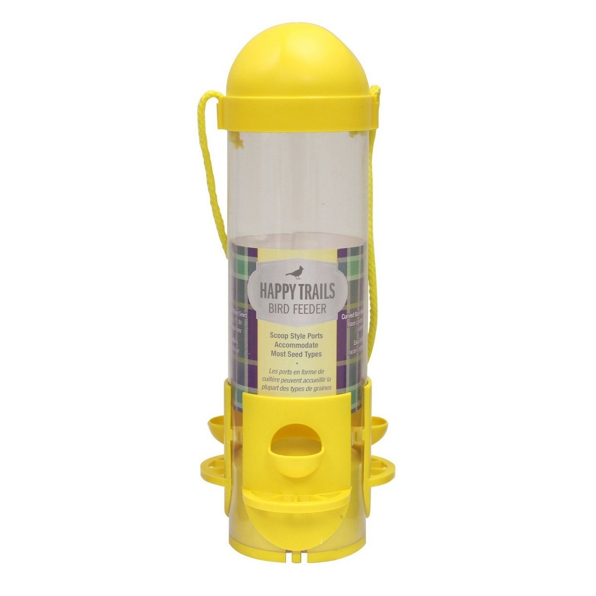 Picture of Heath 095439 1.5 lbs Happy Trails Seed Bird Feeder&#44; Yellow