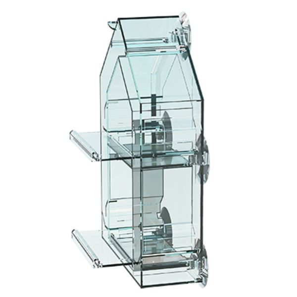 WoodLink Sneak-a-Peak Heavy-Duty Crystal Clear Window Bird Feeder