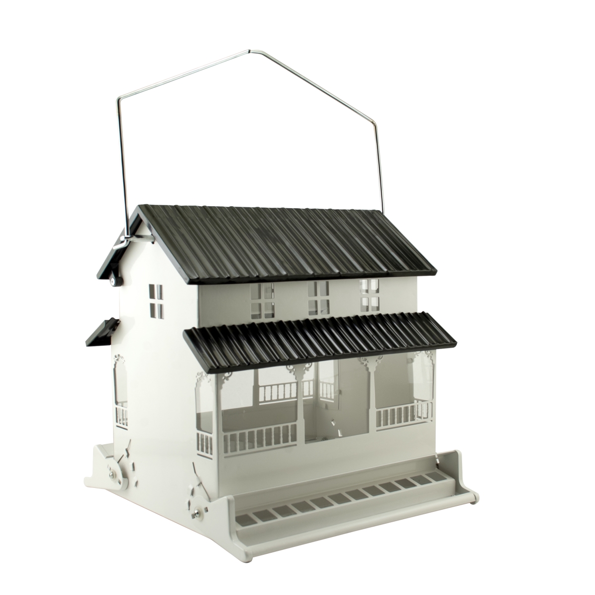 Picture of Panacea Rustic Farmhouse 026694 12.4 x 12.3 x 11.6 in. Absolute Farmhouse Squirrel Resistant&#44; White