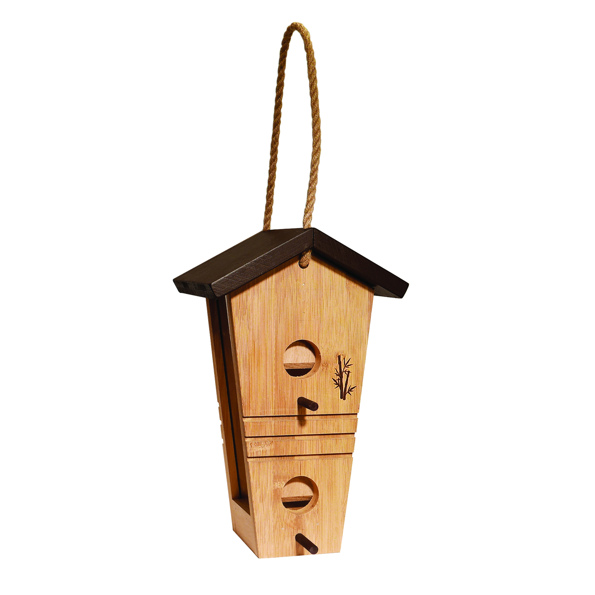 Woodlink Going Green Ultimate Renewable Bamboo Tall Hopper Bird Feeder