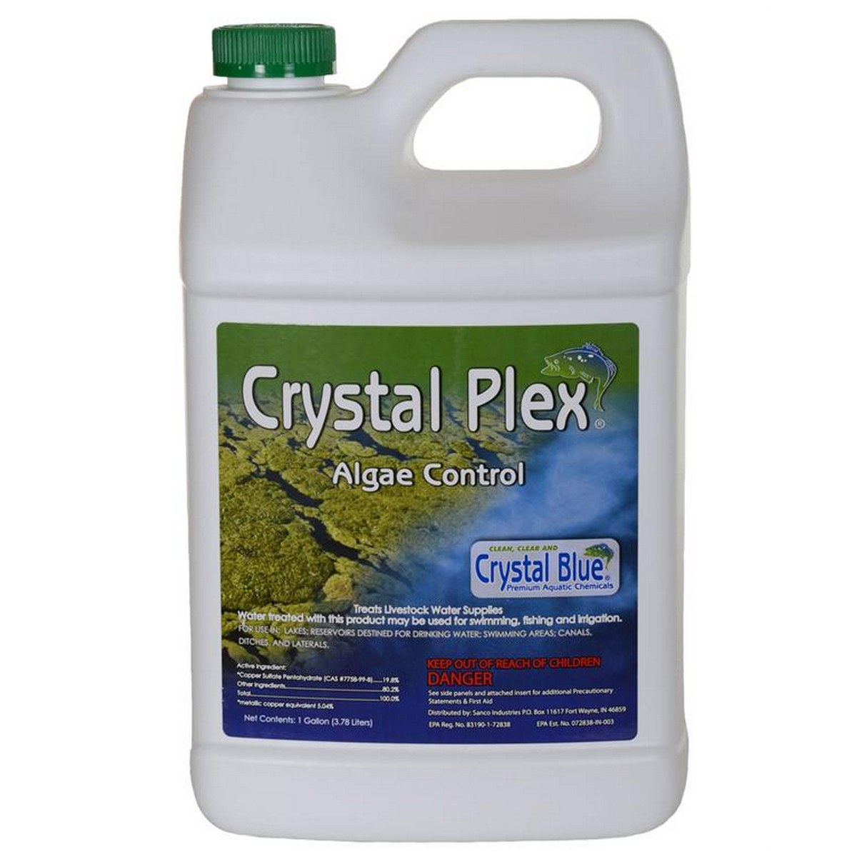 Picture of Crystal Blue 073737 1 gal Crystal Plex Algaecide Herbicide