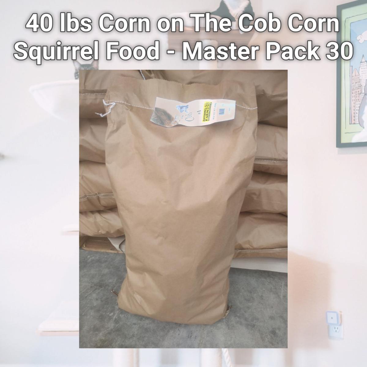 Picture of Zerrusen Farm 932900 40 lbs Corn on The Cob Corn Squirrel Food - Master Pack 30