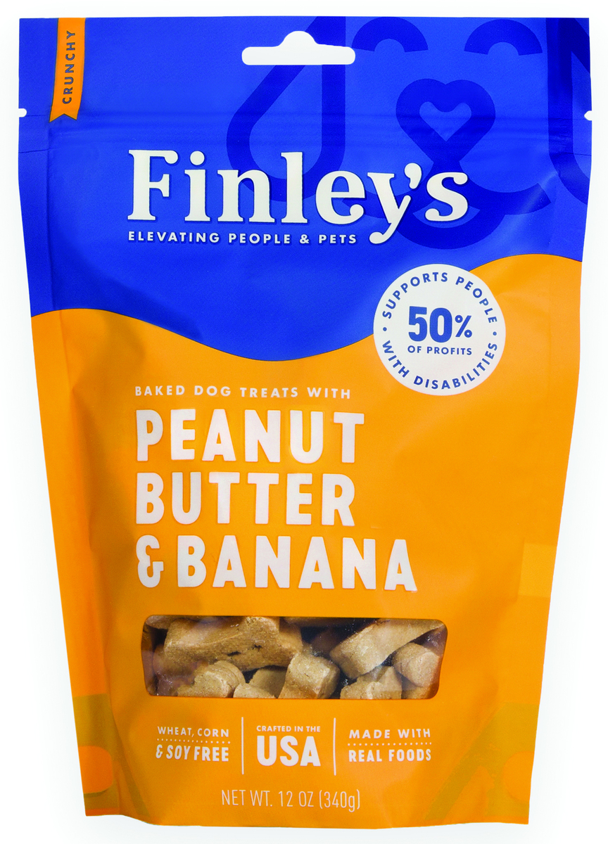 12 oz Peanut Butter & Banana Biscuit Dog Treats - MP6