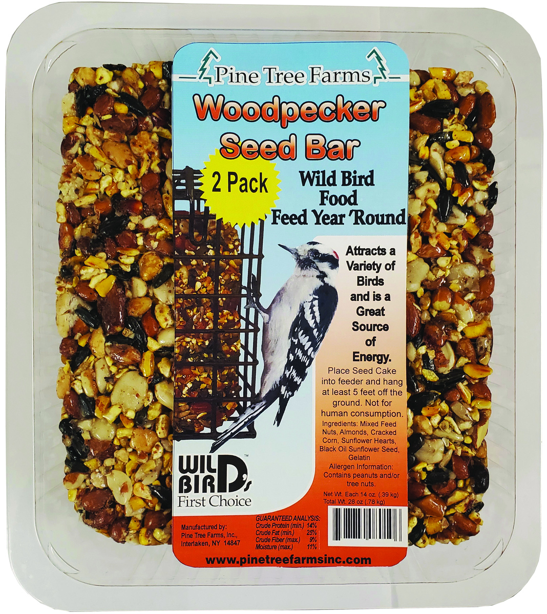 Picture of Pine 601091 14 oz Woodpecker Seed Bars - Pack of 2