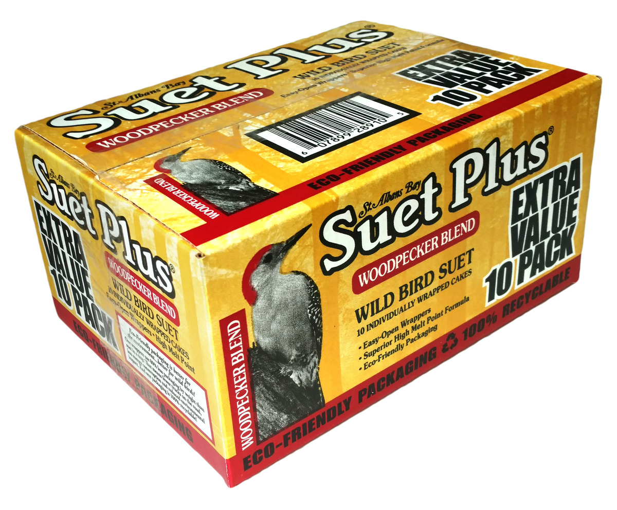 Picture of Wildlife 313885 No.7.3 Suet Plus Extra Value Woodpecker Mp1 Bird Suet&#44; Pack of 10