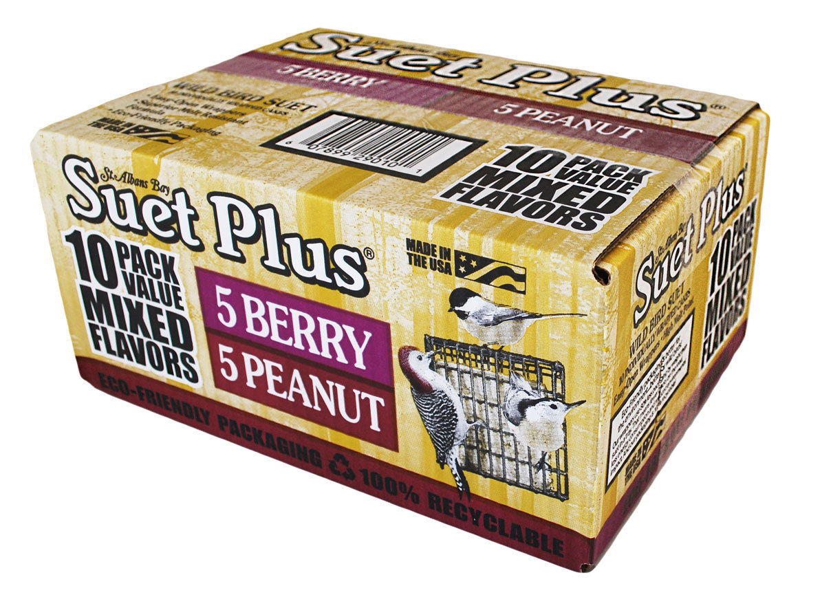 Picture of Wildlife 313886 No.7.3 Suet Plus Extra Value 10 Pack Mixed Flavor Mp1 Berry & Peanut Suet Wild Bird Food&#44; Pack of 10