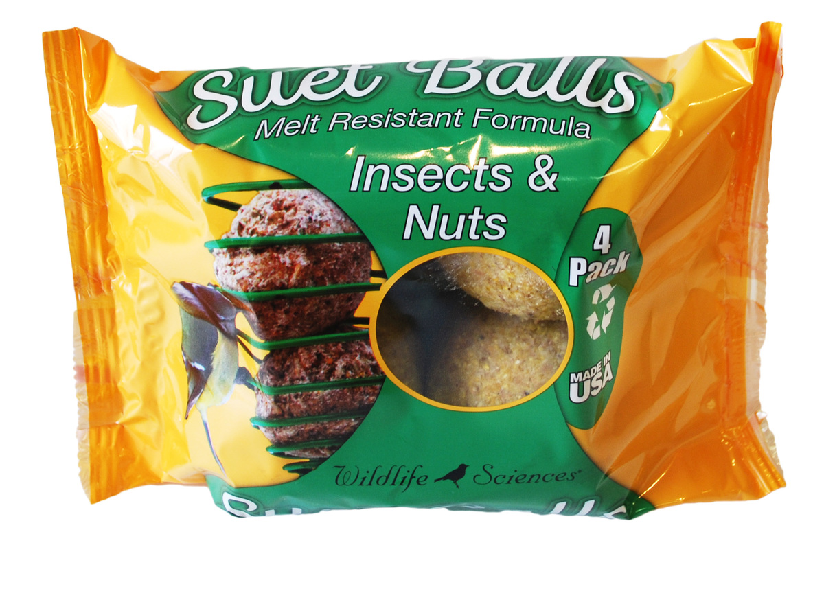 Picture of Wildlife 313920 16 oz Sciences 436 Suet Balls Birds Food - Insects & Nuts MP6 - Pack of 4