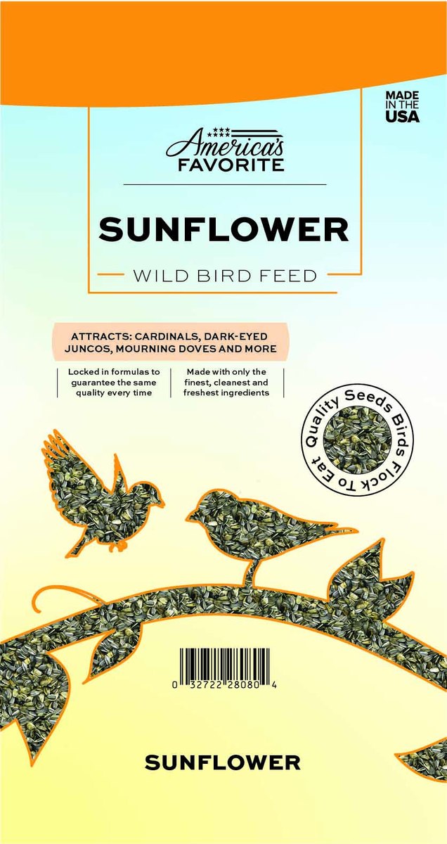 Picture of Americas Favorite 1649 10 lbs Whole Sunflower Meats Wild Bird Food - Pack of 96