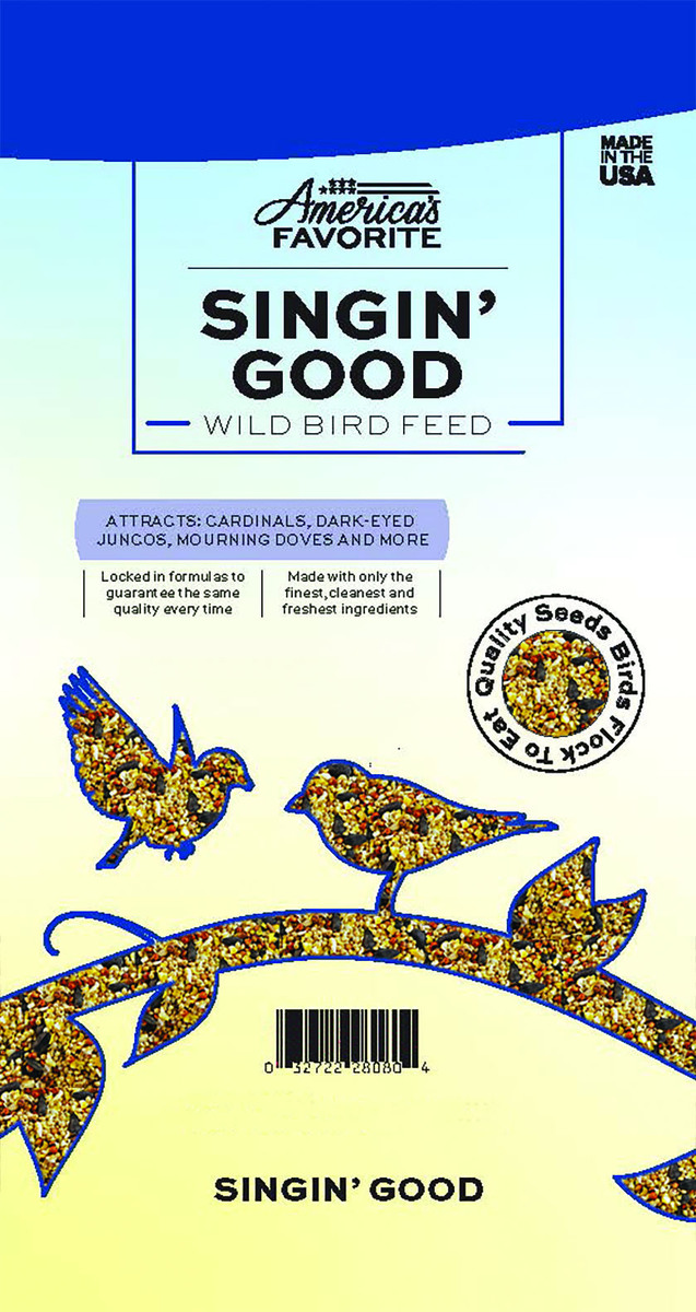 Picture of Americas Favorite 4150010 10 lbs Singin Good Wild Bird Food - Pack of 96