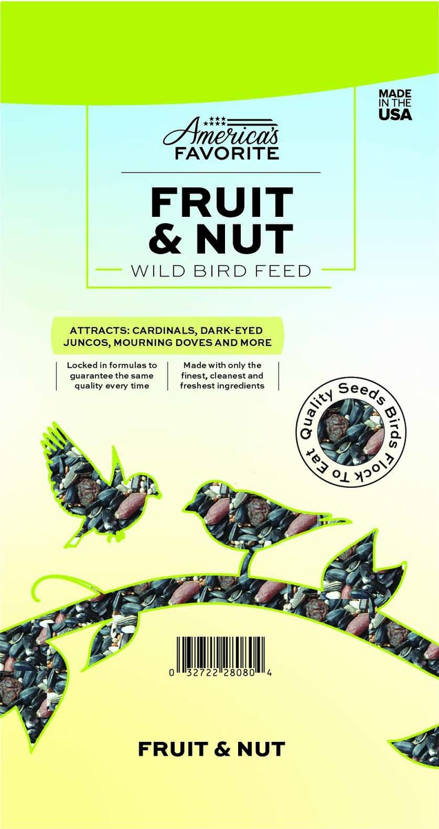 Picture of Americas Favorite 2800114 14 lbs Fruit & Nut Wild Bird Food - Pack of 96