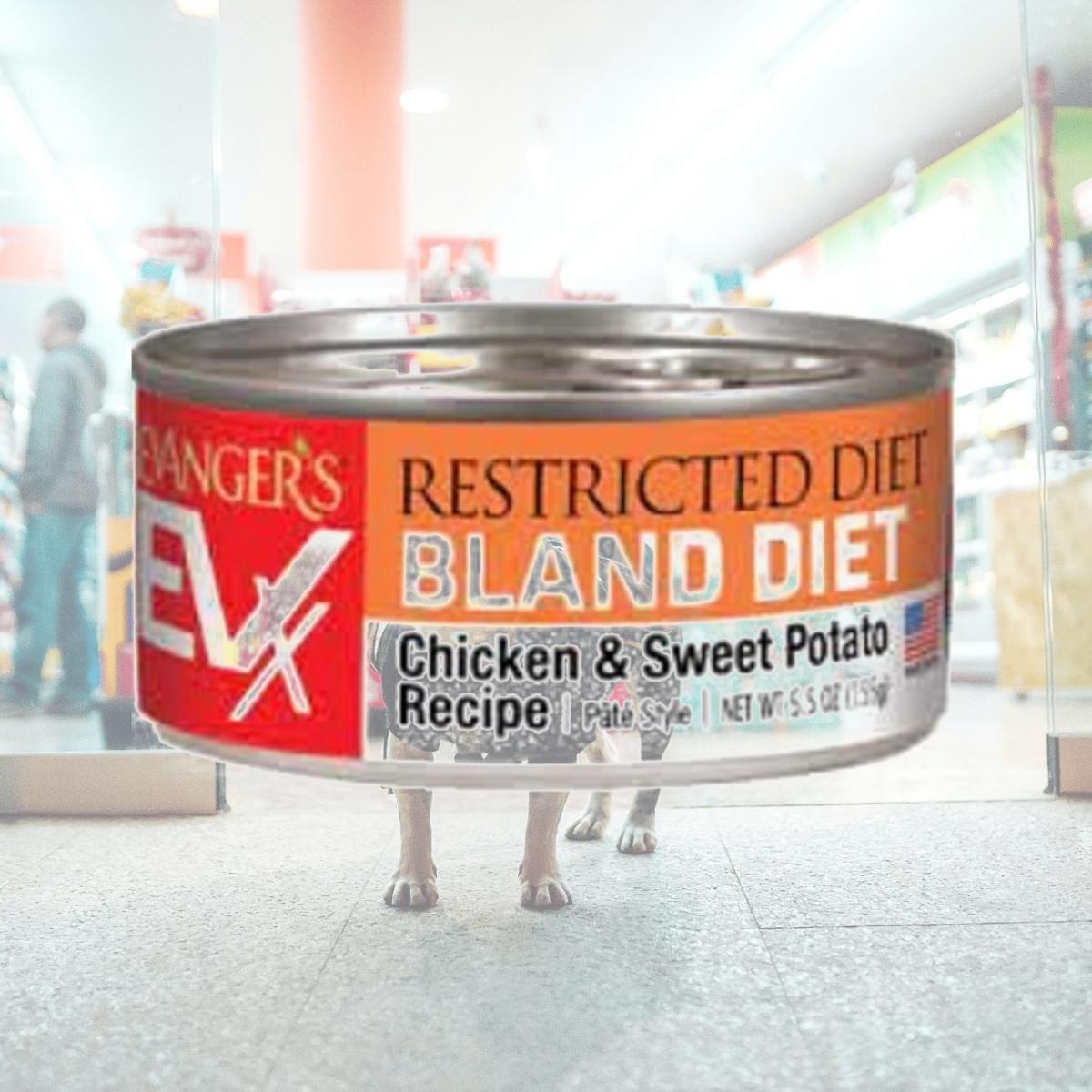 Picture of Evangers 884180 5.5 oz EVX Restricted Diet Bland Diet Chicken & Sweet Potato Recipe