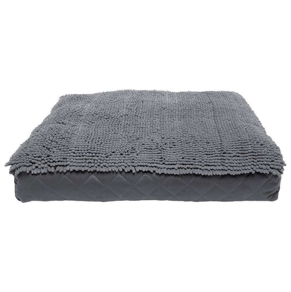 Picture of Dog 602591 28 x 40 in. Gone Smart Rectangle Cushion Dog Bed&#44; Grey - Large