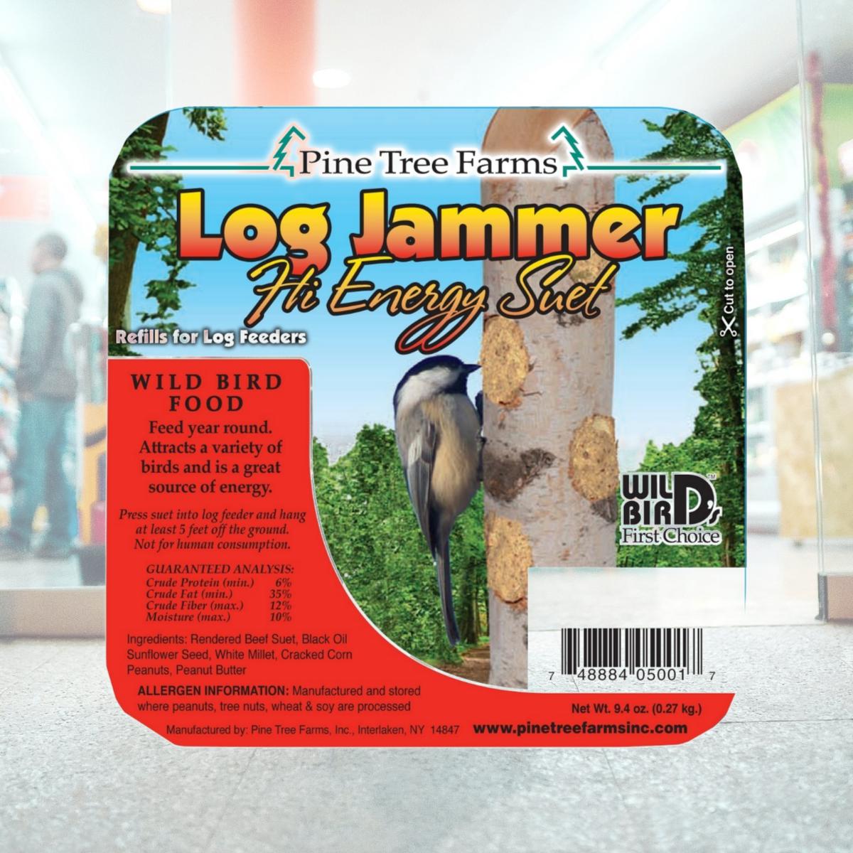 Picture of Pine Tree Farms 618010 5001 9.4 oz MP12 Log Jammer Hi-Energy Suet Plug - 3 per Set - Pack of 12