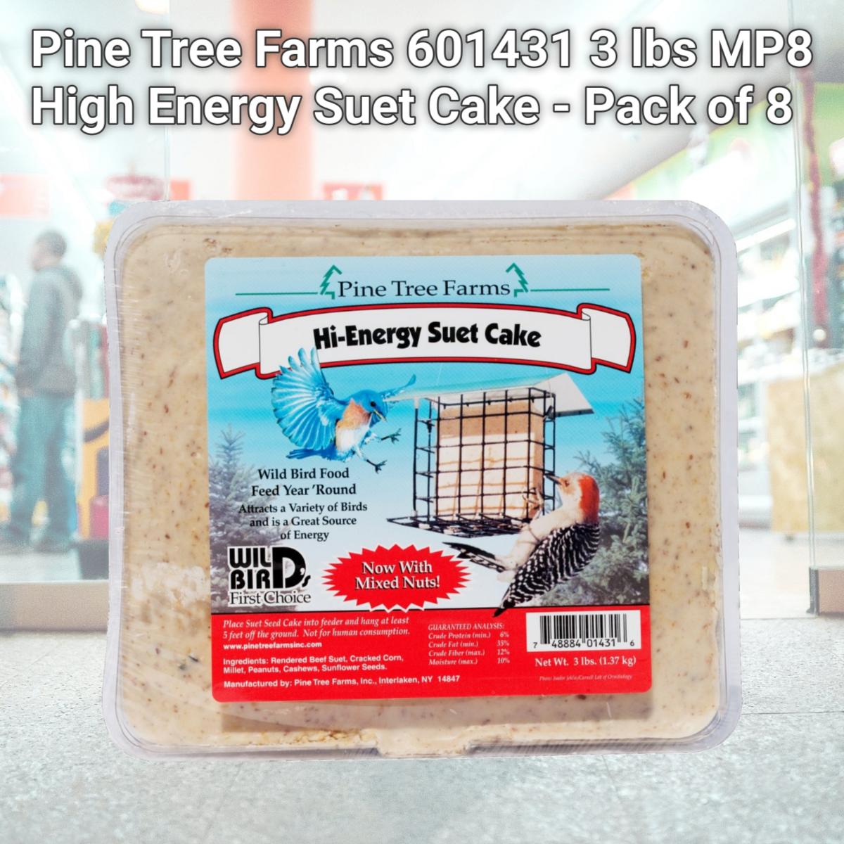 Picture of Pine Tree Farms 601431 3 lbs MP8 High Energy Suet Cake - Pack of 8