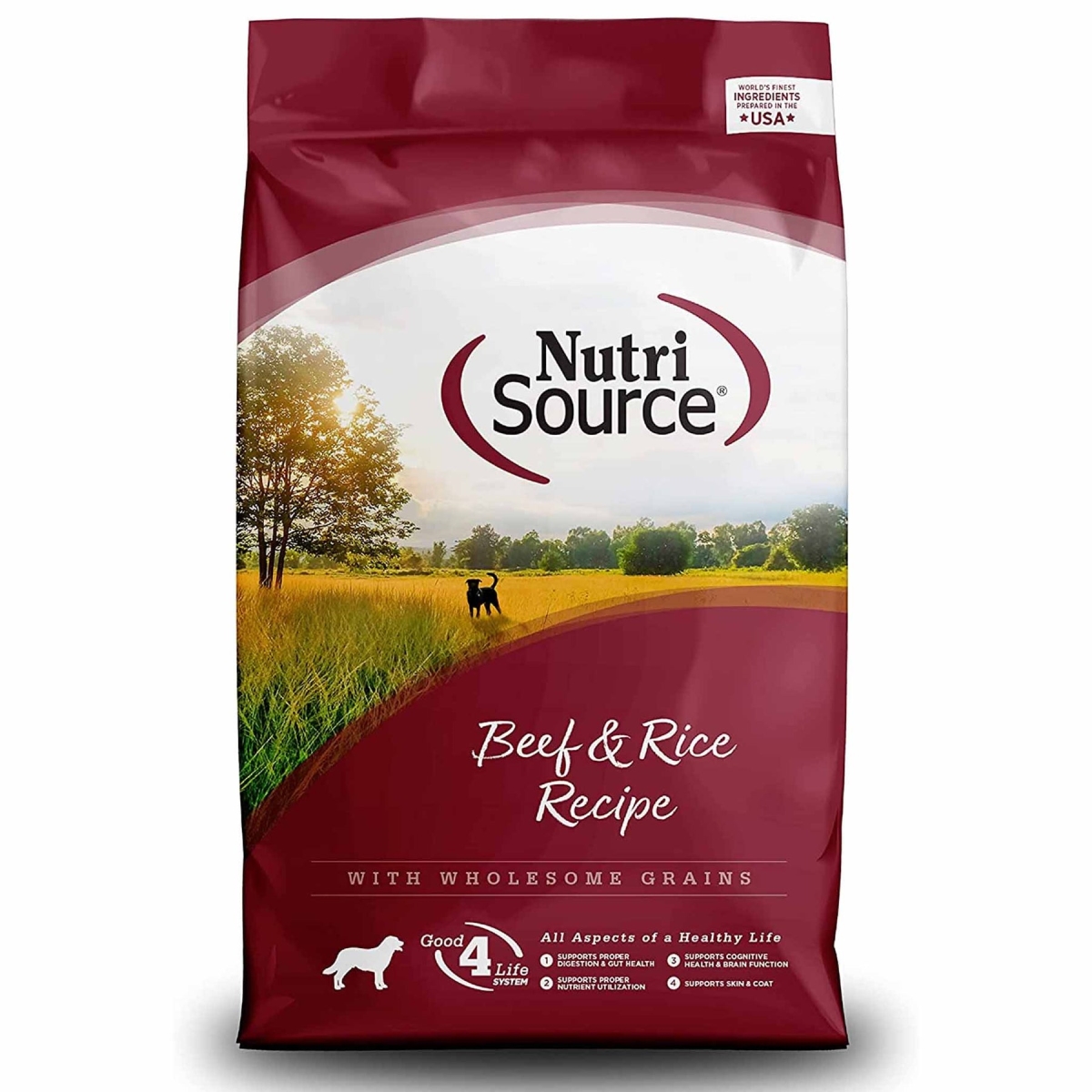 Picture of Nutri Source 872255 26806 26 lbs MP70 Beef, Brown Rice 22-13 lbs Dog Food