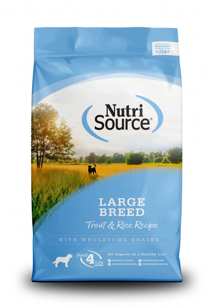 Picture of Nutri Source 872259 26906 26 lbs MP70 Large Breed Trout, Rice 22014 Dog Food
