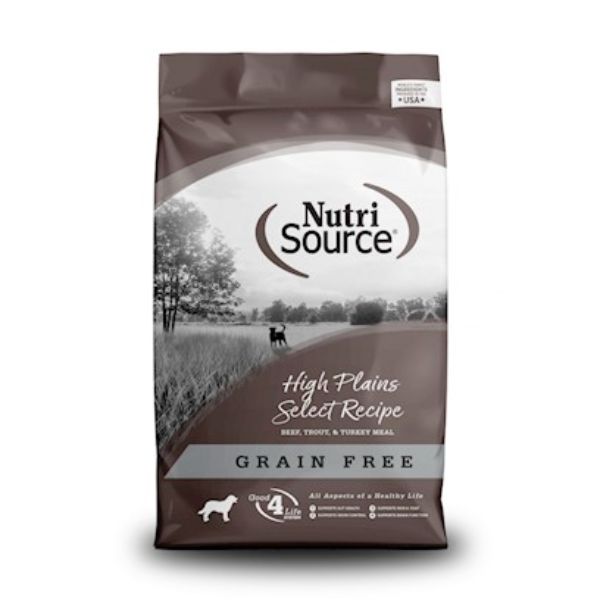 Picture of Nutri Source 872250 26 lbs Grain Free High Plains Dry Dog Food for MP70