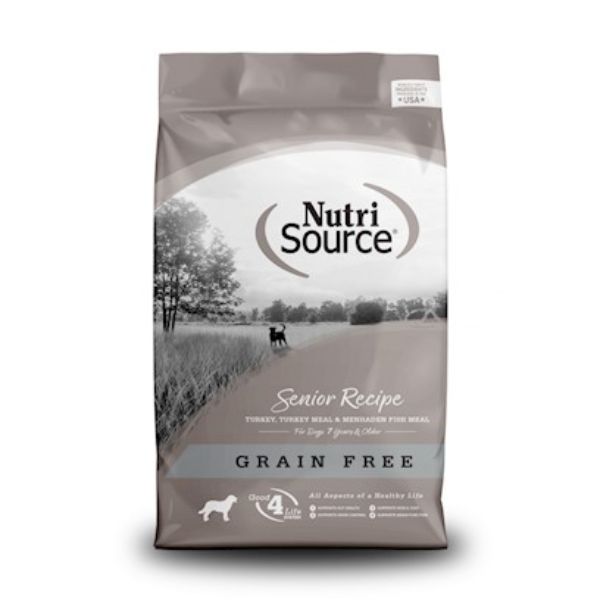 Picture of Nutri Source 872251 26 lbs Grain Free Senior Recipe Dry Dog Food for MP70