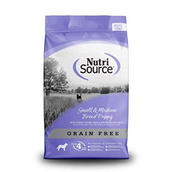 Picture of Nutri Source 872245 26 lbs Grain Free Small & Medium Breed Puppy&#44; Turkey Dry Dog Food for MP70