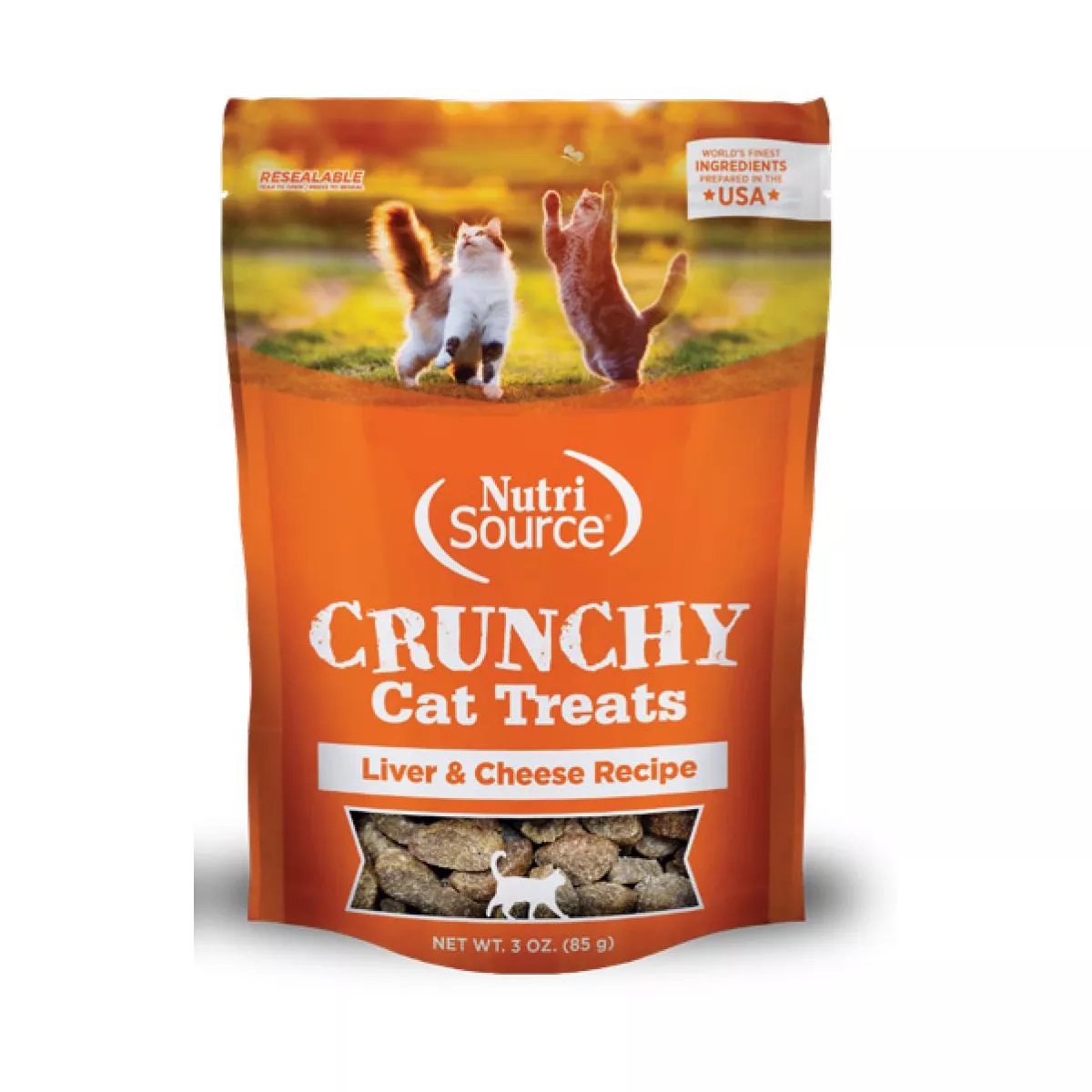Picture of Nutri Source 872231 81002 3 oz MP12 Crunchy Liver & Cheese Cat Treats - Pack of 12