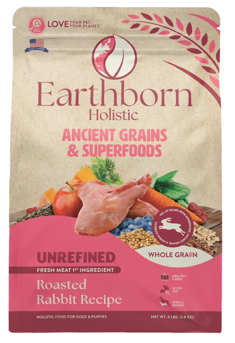 Picture of Earthborn Hollistic 248421 25 lbs Unrefined Roasted Rabbit & Ancient Grains MP70 Dog Food