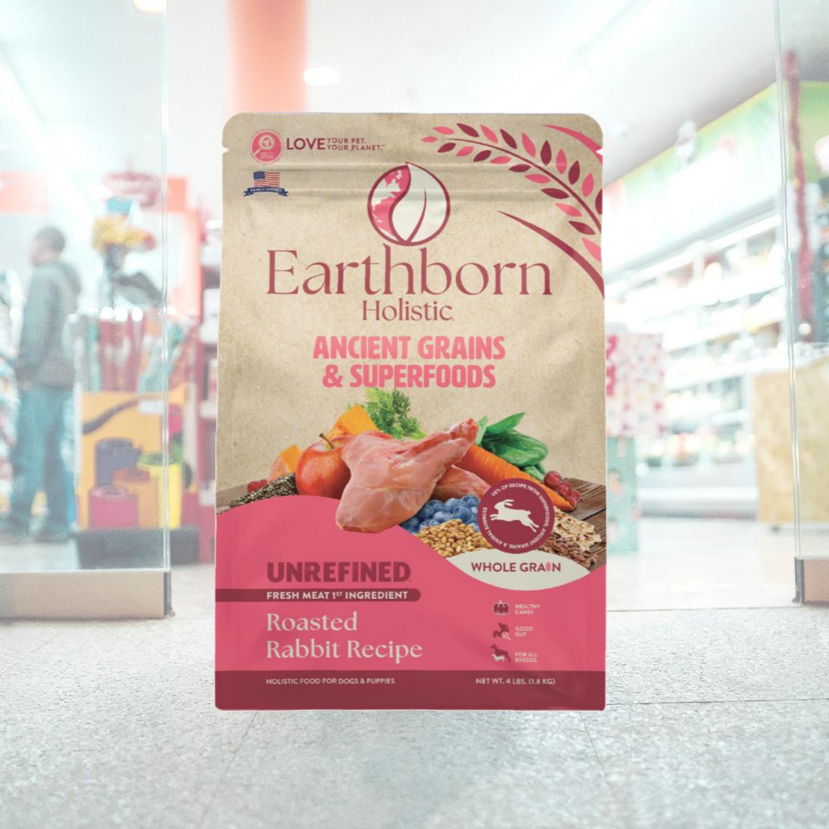 Picture of Earthborn Hollistic 248421 25 lbs Unrefined Roasted Rabbit & Ancient Grains MP70 Dog Food