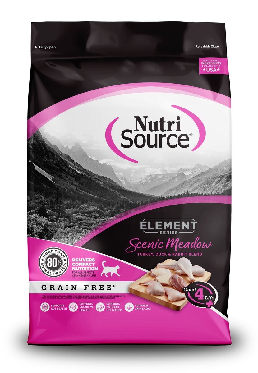 Picture of NutriSource 124979 No.11 Element Series Scenic Meadow Grain Free Turkey & Duck Rabbit Cat Food - MP96