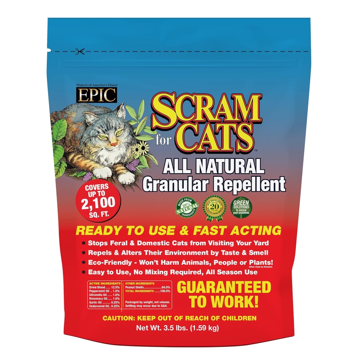 Picture of Scram 291129 Enviro Protection 152030 6 lbs MP6 Cat Bag Food