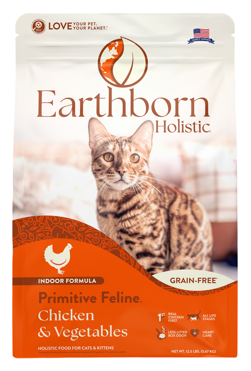 Picture of Earthborn Holistic 168401 12.5 lbs Primitive Feline Grain Free Dry Cat Food - MP96