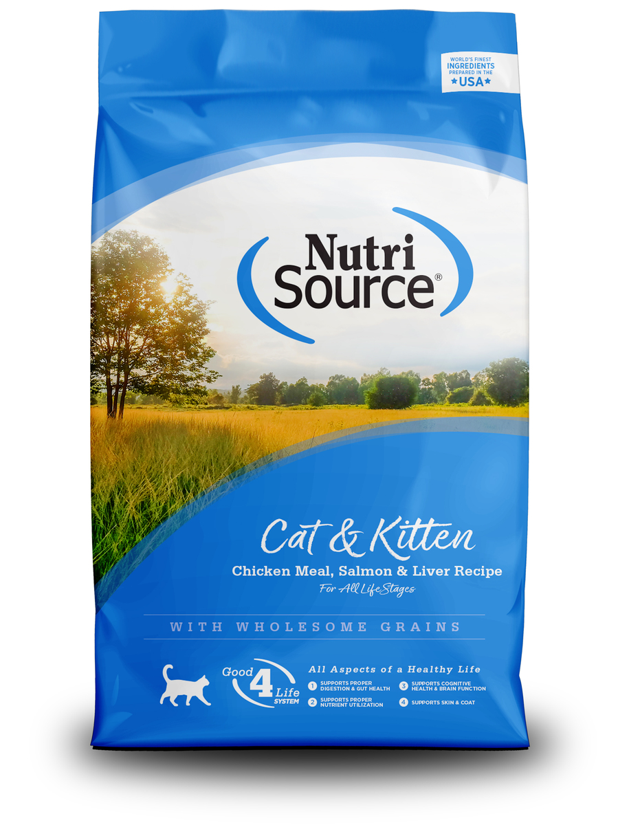 Picture of Nutri Source 125101 12 lbs Chicken Salmon & Liver Cat & Kitten Food - MP80