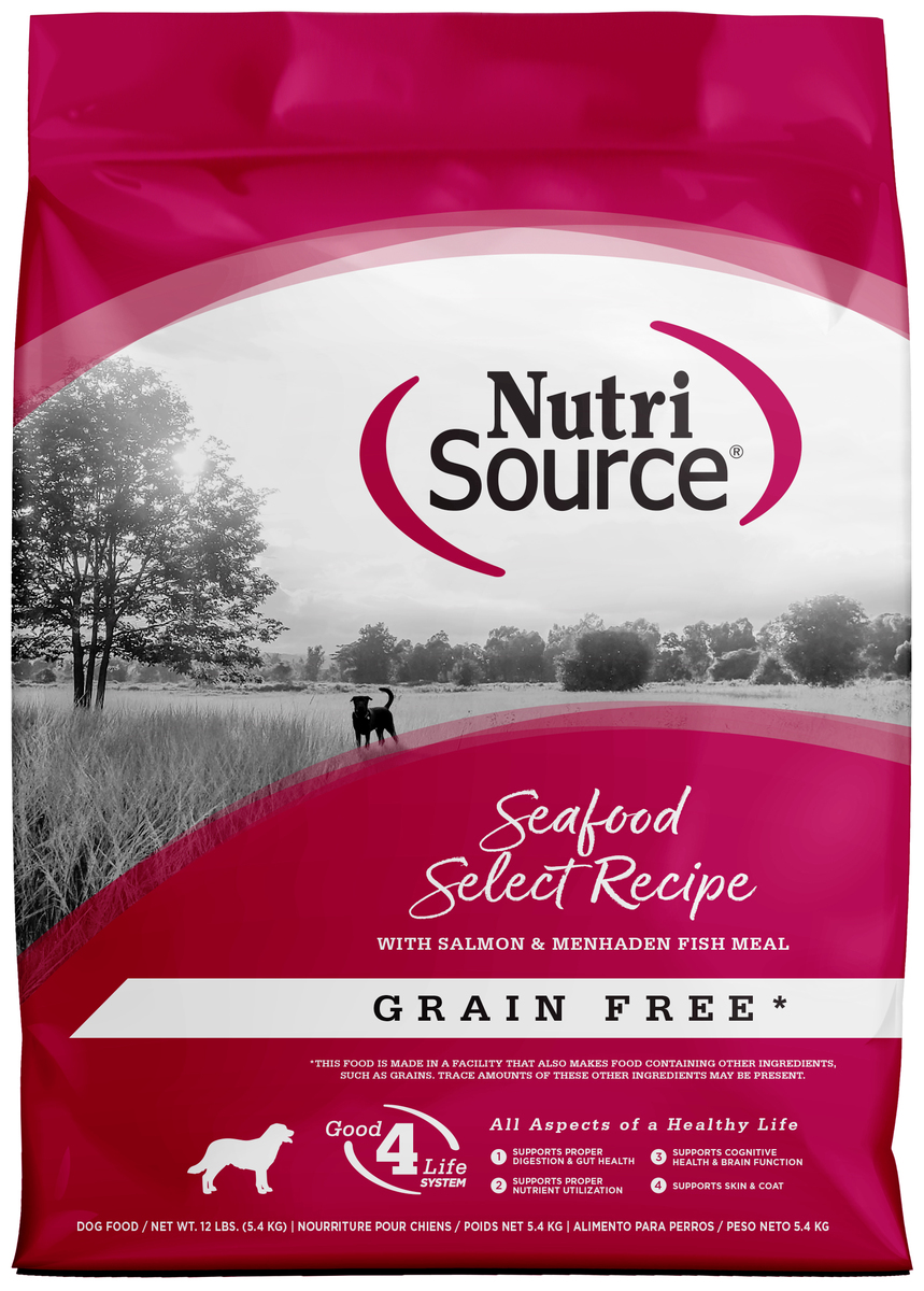 Picture of Nutri Source 125124 12 lbs Grain Free Seafood Select Dog Food - MP80