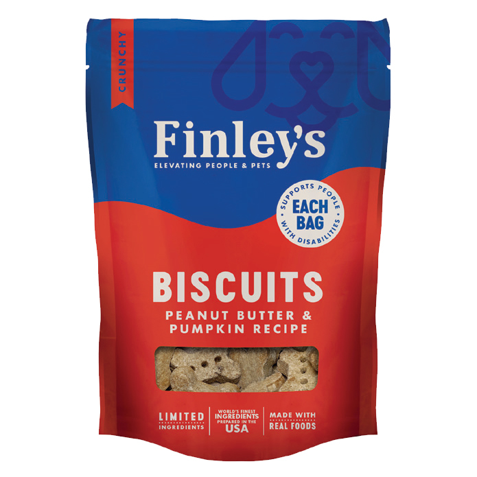 872760 6 oz All Natural Peanut Butter & Pumpkin Biscuits MP12 Case - Pack of 12 -  FINLEYS