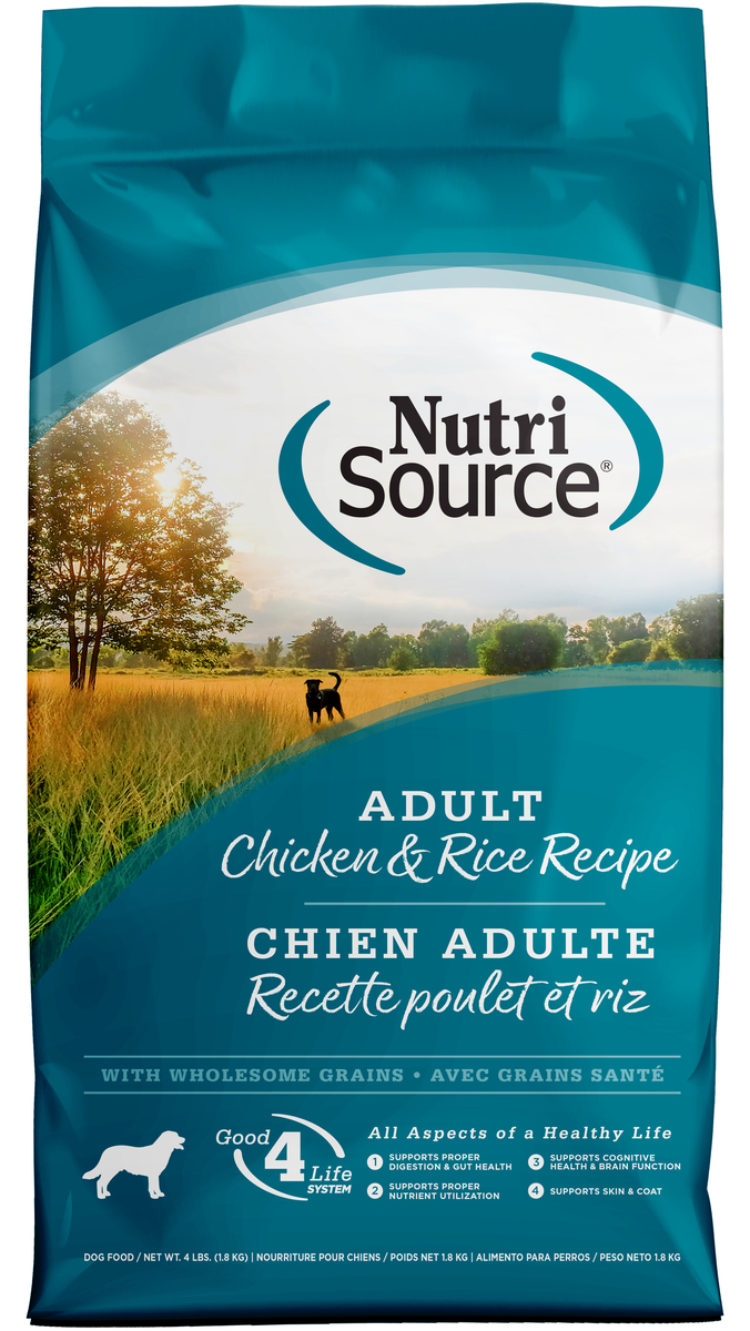 Picture of Nutri Source 125141 4 lbs Adult Chicken Rice 26-16 Dog Food - MP8