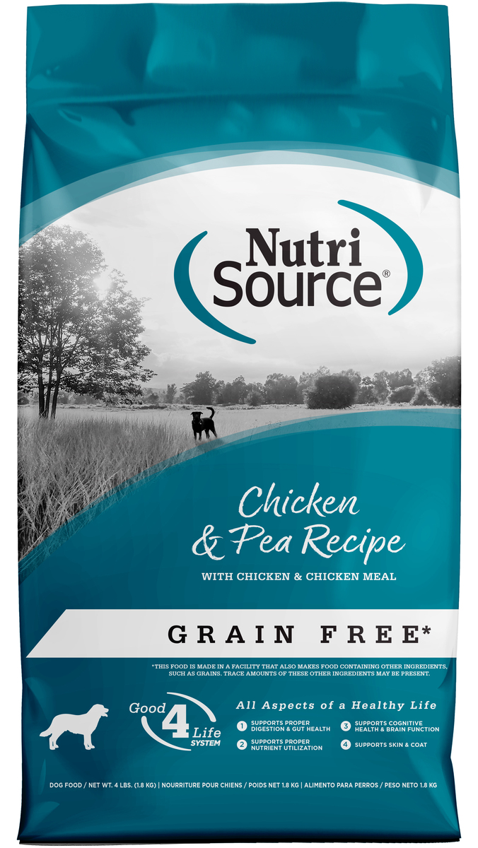 Picture of Nutri Source 125143 4 lbs Grain Free Chicken & Peas Dog Food - MP8