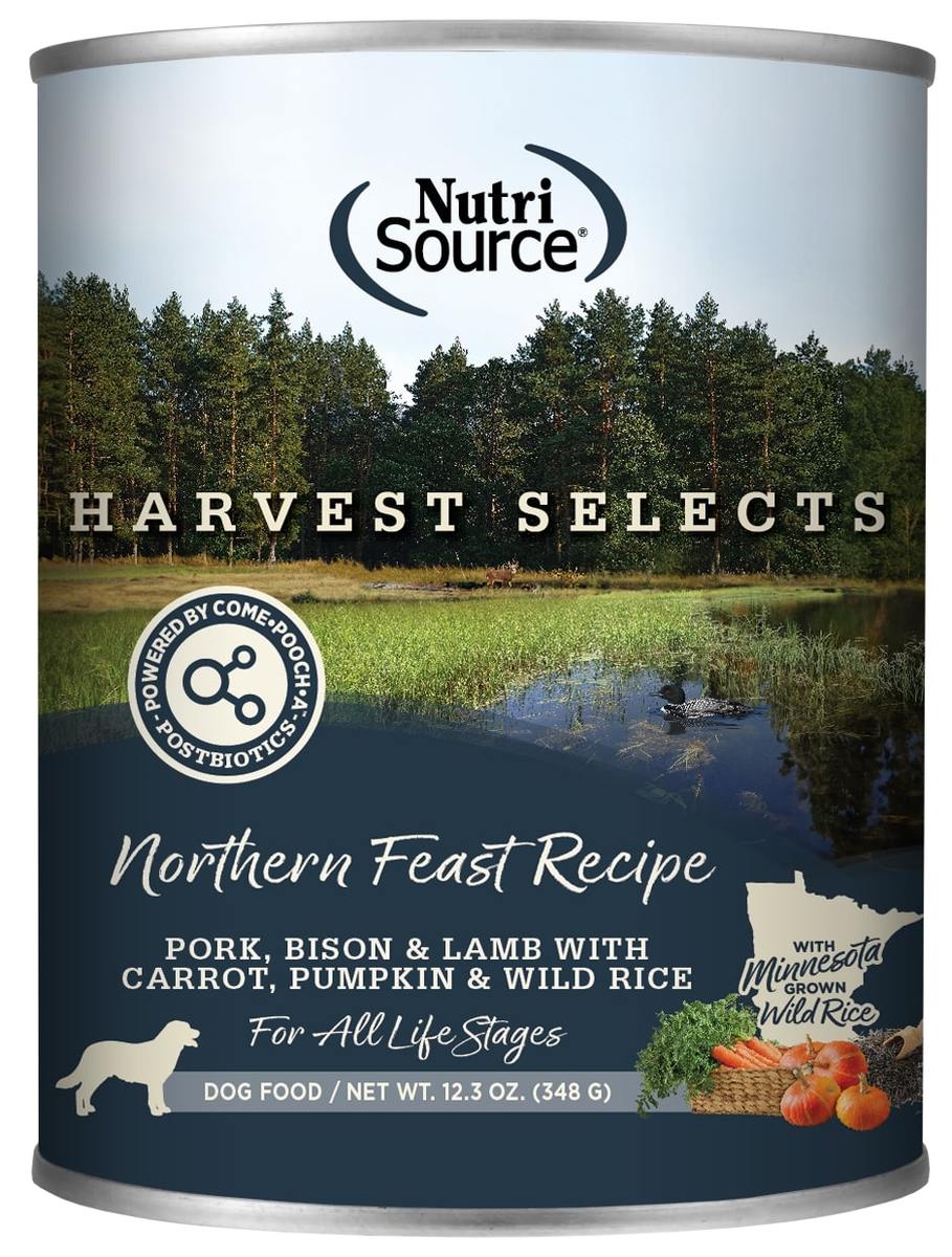 Picture of Nutrisource 872744 12.3 oz Harvest Selects Northern Feast Dog Cans MP12 Case - Pack of 12