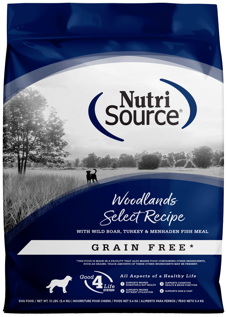 Picture of Nutri Source 125133 12 lbs Grain Free Woodland Select Dog - MP80