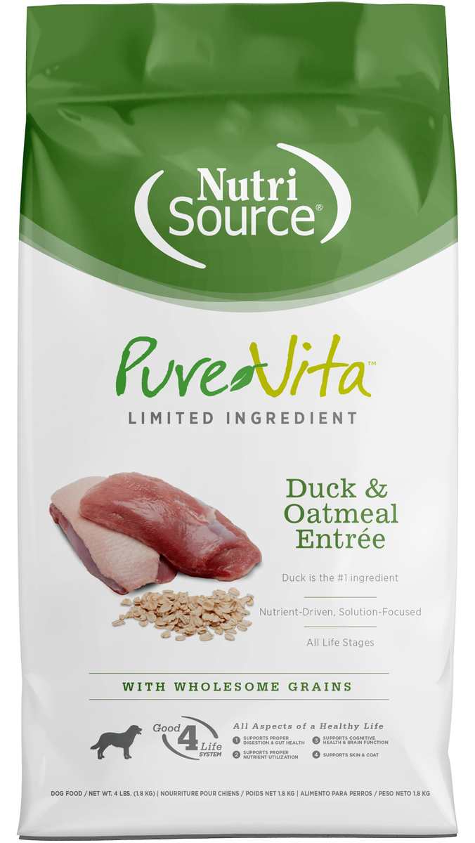 Picture of Pure Vita 125177 4 lbs Duck & Oatmeal Dog Food - MP8