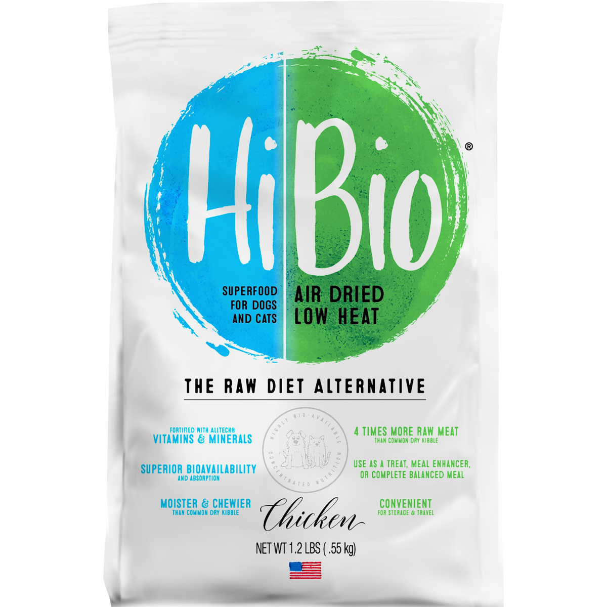 Picture of Evangers 884191 1.2 lbs Hi Bio Chicken Superfood for Dogs & Cats MP10 Case - Pack of 10