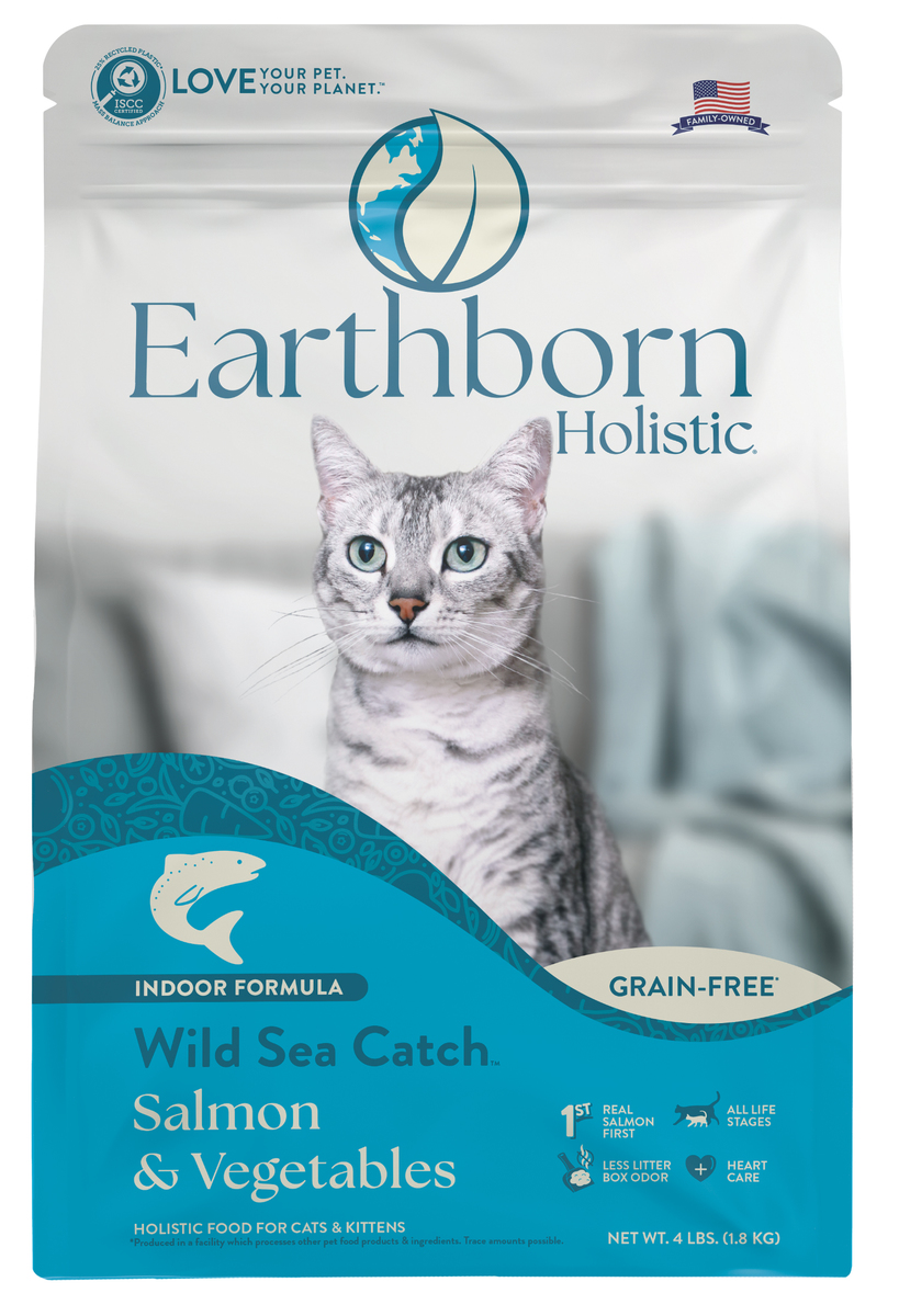 Picture of Earthborn Holistic 168404 4 lbs Wild Sea Catch Grain Free Dry Cat Food - MP5