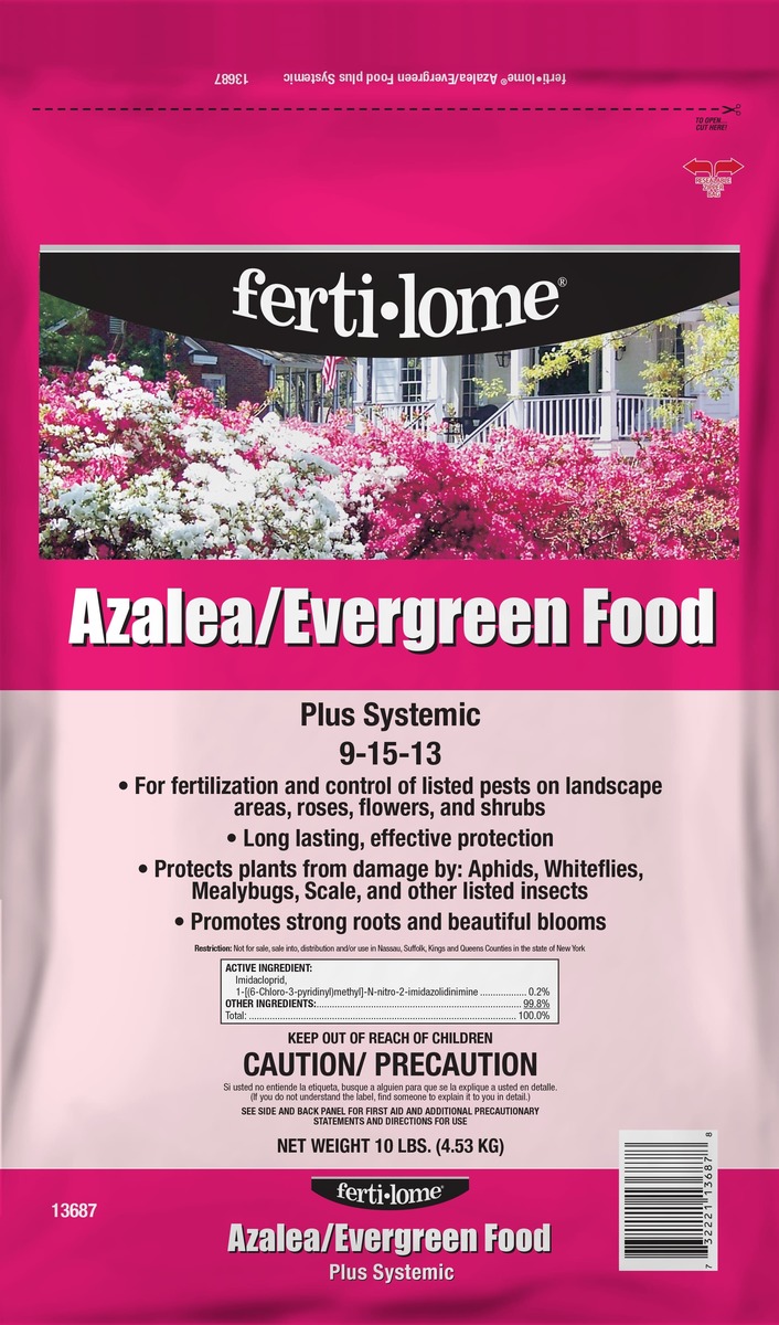 Picture of Fertilome 413687 10 lbs Azalea & Evergreen Food Plus 9-15-13 Systemic - MP4