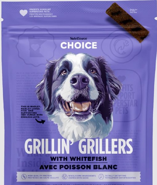 Picture of Nutrisource 872716 32 oz White Fish Grilling Grille Rs Dog Treats MP4 Case - Pack of 4