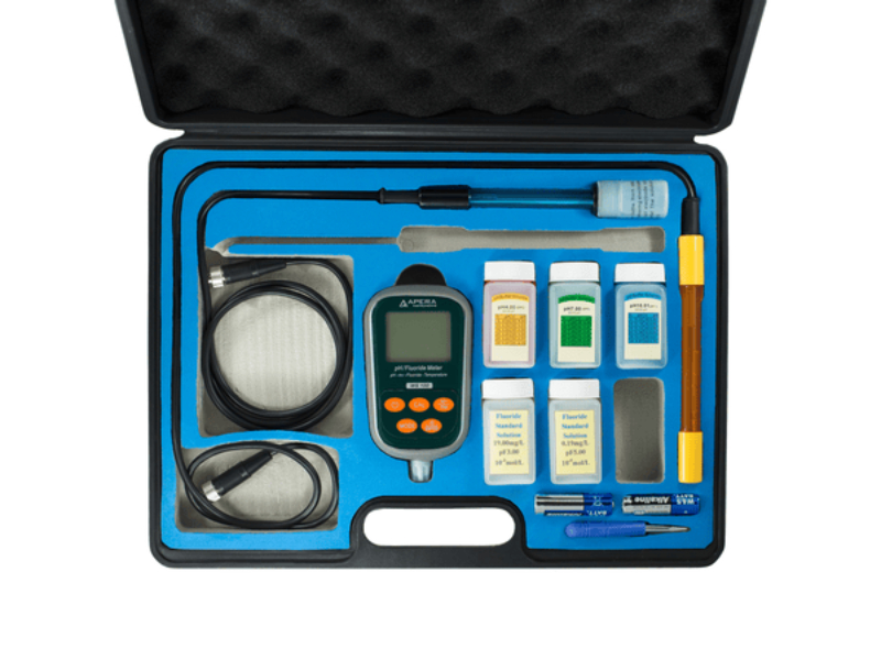 Picture of Apera Instruments WS100 3-in-1 Portable Fluoride Probe pH Meter Kit
