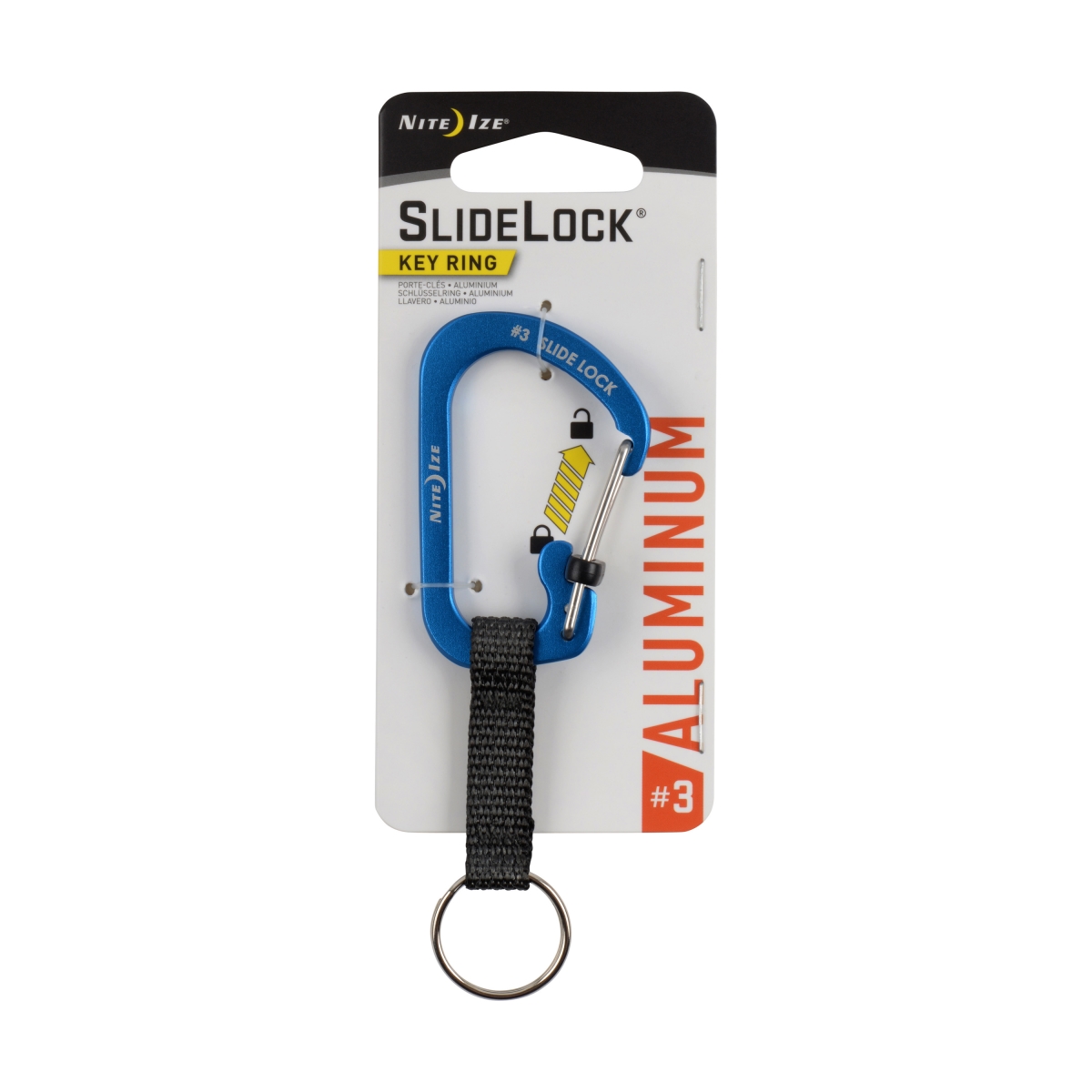Picture of Nite Ize NIT-CSLAW3-03-R6 2019 Aluminum Slidelock Key Ring, Blue