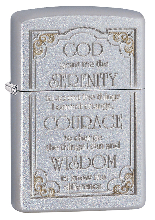 ZIP-28458 2019 Serenity Satin Design Lighter, Chrome