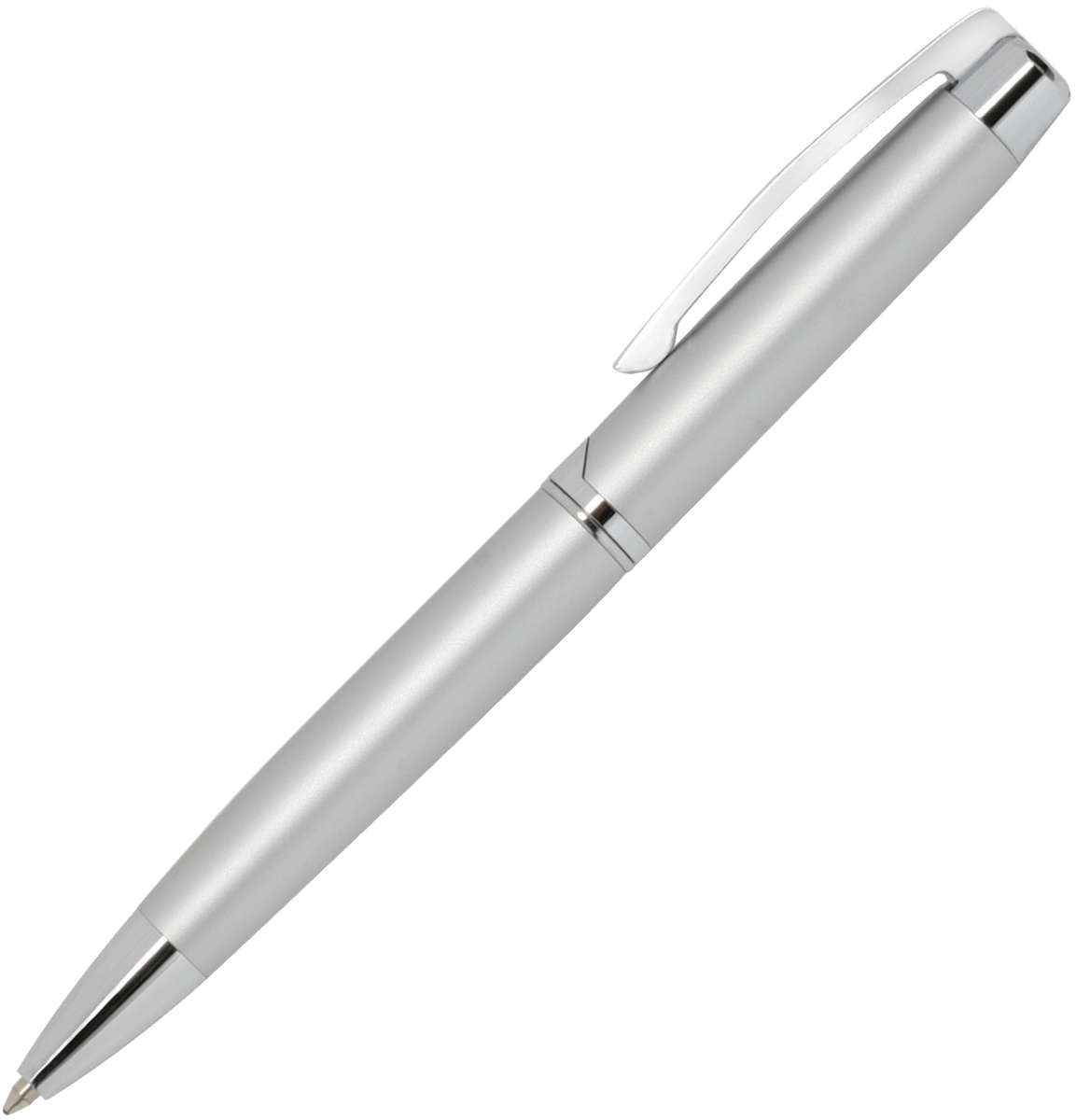 ZIP-41119B 2014 BPP Burg Leather Pen, Silver Brass & Chrome