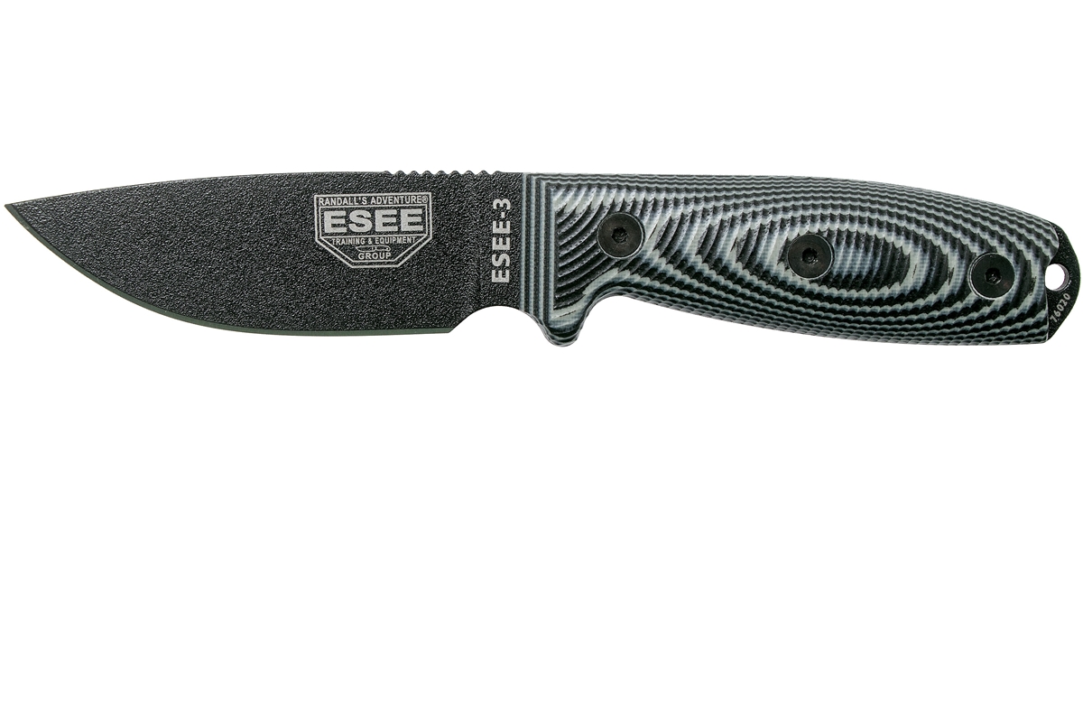 Picture of Esee Knives ESE-3PMB-002 2020N G-10 3D Sheath Handle 3D Blade&#44; Gray & Black