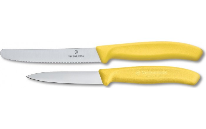 Swiss Army Brands VIC-6.7836.7606.8US1 4-3 in. 2019 Victorinox Swiss Classic Paring Utility Knife, Yellow -  Swiss Arms