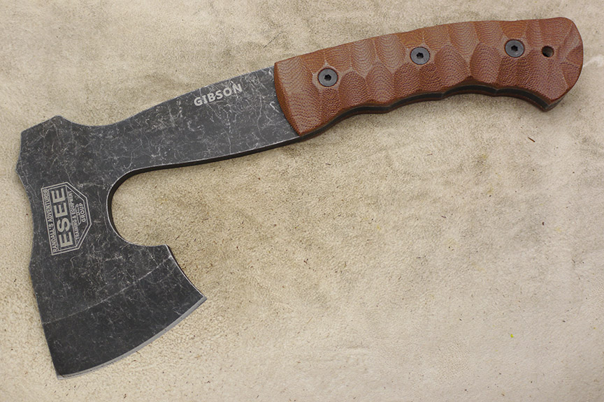 2019 1095 Steel Gibson Axe with Tumbled Black Oxide - 0.25 in.