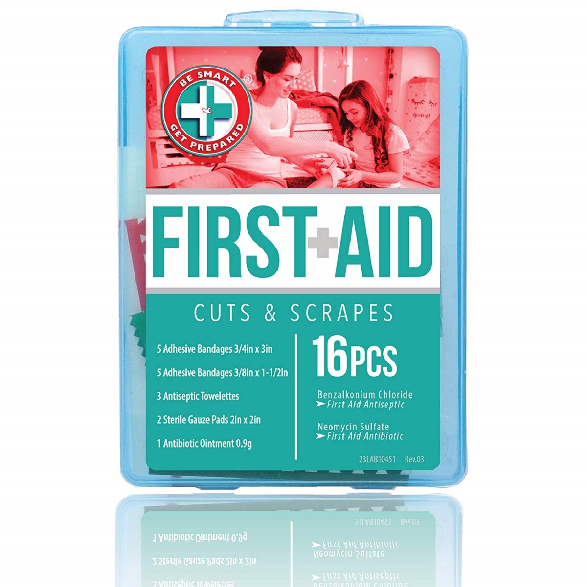 -10-TRA-451 Cuts & Scrapes Lets First Aid Kit - 16 Piece