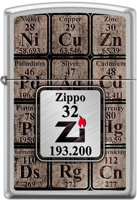 ZIP-207CI017838 2019 205 Table of Elements Lighter
